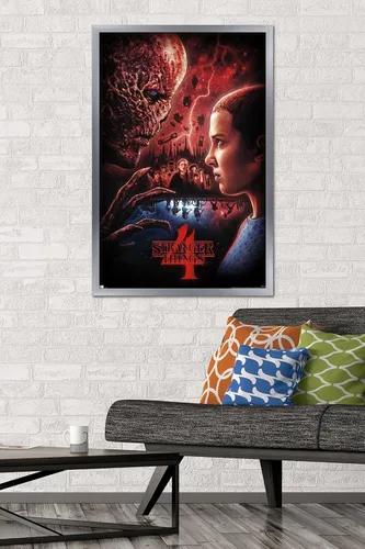Miniatura 2 de Trends International Netflix Stranger Things: Season 4 - Póster de pared de una hoja, 34 pulgadas de largo x 22.4 pulgadas, versión enmarcada
