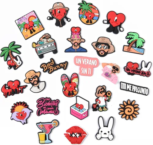 Dijes para zapatos, pulseras de diferentes diseños para decoración de zapatos, niños, niñas, mujeres, regalos de fiesta de cumpleaños, regalos