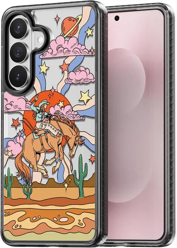 Miniatura 76 de Rosarnnah Funda compatible con Samsung Galaxy S24 Ultra, bonita estética, a la moda, divertida funda con estampado de gatito y gato, duradera a