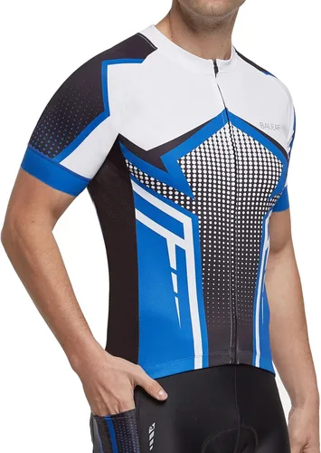 BALEAF Mens Cycling Jersey Short Sleeve Bike Shirts 4 Pockets Road Biking Tops Full Zip Clothing MTB Breathable UPF 50