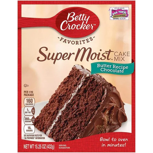 Miniatura 49 de Betty Crocker Delights Mezcla de pastel de chocolate alemán súper húmedo, 13.25 onzas (paquete de 12)