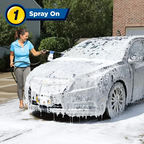 Miniatura 3 de Ontel Carwash Cannon boquilla de pistola de espuma blaster para coche, camión, barco y más - 5 configuraciones de pulverización, simplemente rocía