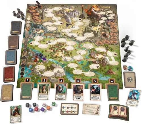 Miniatura 2 de El Señor de los Anillos: Aventura al Monte Doom Juego Familiar Juego Cooperativo Juego de Estrategia