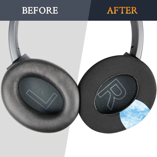Miniatura 5 de SOULWIT Almohadillas de enfriamiento para auriculares Anker Soundcore Q20/Life 2 (no compatibles con Life2 Neo), almohadillas para los oídos