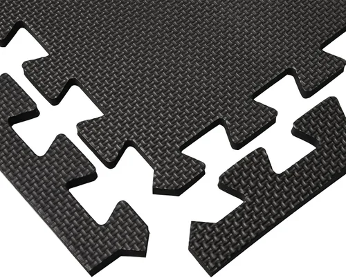 Miniatura 3 de DEAYOU Tapete de espuma entrelazado de 16 azulejos, 12 x 12 pulgadas, tapete de rompecabezas de espuma EVA con bordes, tapete protector suave de 0.4