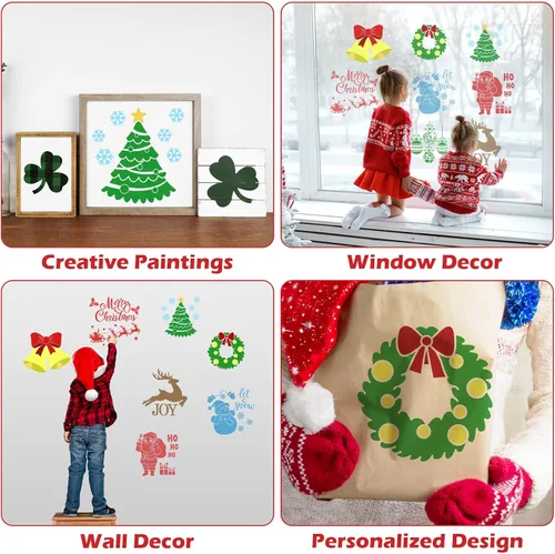 Miniatura 6 de 36 plantillas de dibujo de animales para niños de 8 pulgadas, plantillas de tiza para acera, pintura grande, lavable, reutilizable, animales