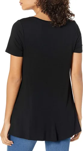 Miniatura 2 de Tienda Essentials Women's Relaxed-Fit Short-Sleeve Scoopneck Swing Tee (Available in Plus Size)