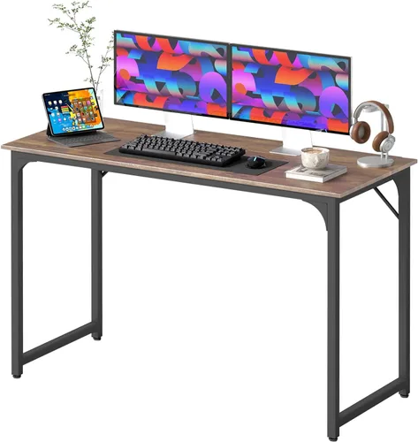 Miniatura 19 de BestOffice Escritorio para computadora, escritorio de oficina en casa, estilo moderno y simple para oficina en casa, estudio y escritura