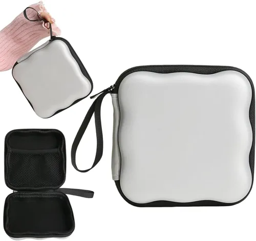 Miniatura 26 de Funda de almacenamiento para cargador, diseño de ondas, protector de cargador de viaje, organizador de cables para auriculares, caja
