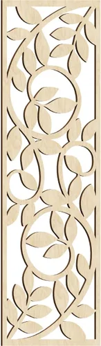 Miniatura 144 de 9 3/8"W x 24 3/8"H x 1/4"T Utica Decorativo Fretwork Madera Paneles de Pared, Abedul