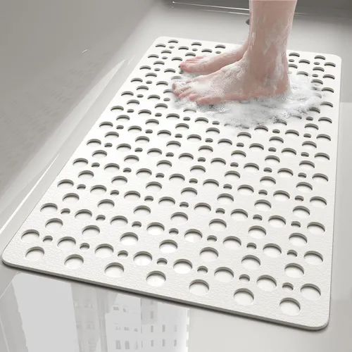 Miniatura 10 de XIYUNTE Alfombra de Baño para Bañera Antideslizante Alfombra de Ducha - 28" x 15" Alfombra de Bañera TPE Suave Antideslizante Alfombras de Ducha