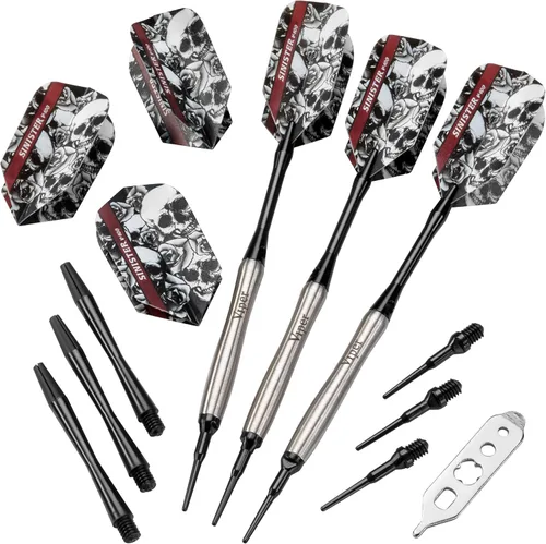 Miniatura 11 de Viper Dardos siniestros 95% tungsteno punta suave