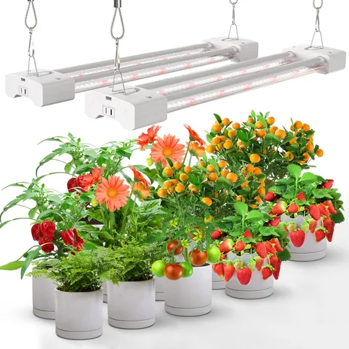 Miniatura 10 de Luces LED de crecimiento de 16 W de espectro completo integrado lámpara de cultivo con alto PPFD para invernadero hidropónico de plantas