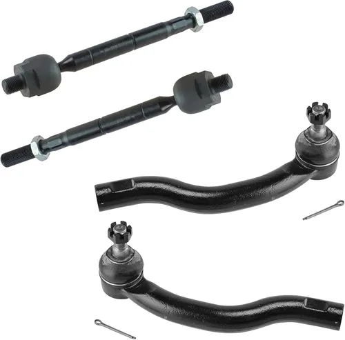 Miniatura 130 de TRQ Juego de barras de acoplamiento delanteras interiores y exteriores de 4 piezas compatible con Jeep Cherokee 1991-2001 y Comanche 91-92
