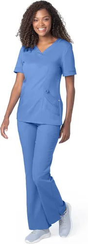 Miniatura 4 de Landau Women's Ultimate Soft Stretch Medical Sweetheart Neck Scrub Top