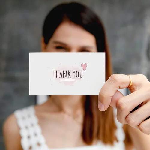 Miniatura 2 de Pequeñas tarjetas de agradecimiento, tamaño de tarjeta de visita (2 x 3.5 pulgadas), mini tarjetas de agradecimiento, regalo para amigos, familia