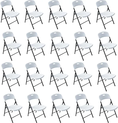 Miniatura 10 de BTEXPERT Silla plegable gruesa portátil de plástico para interiores y exteriores, boda, evento, picnic, cocina, comedor, iglesia, escuela, silla