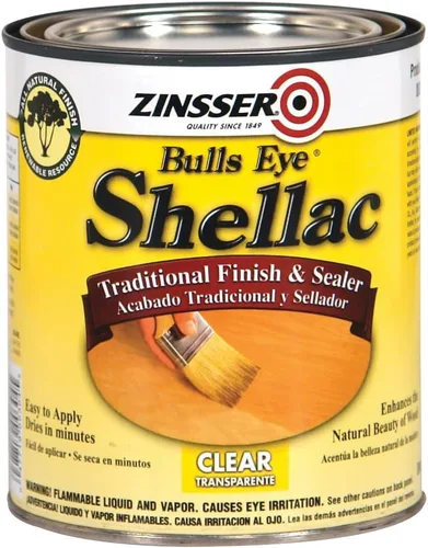 Miniatura 8 de Zinsser 408 Bulls Eye Shellac - Aerosol de acabado tradicional y sellador, 12 onzas, transparente