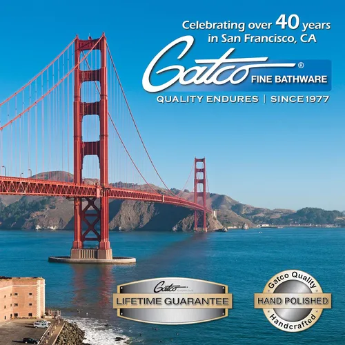 Miniatura 2 de Gatco 1523 Espejo decorativo de montaje fijo, cromado, 24 pulgadas