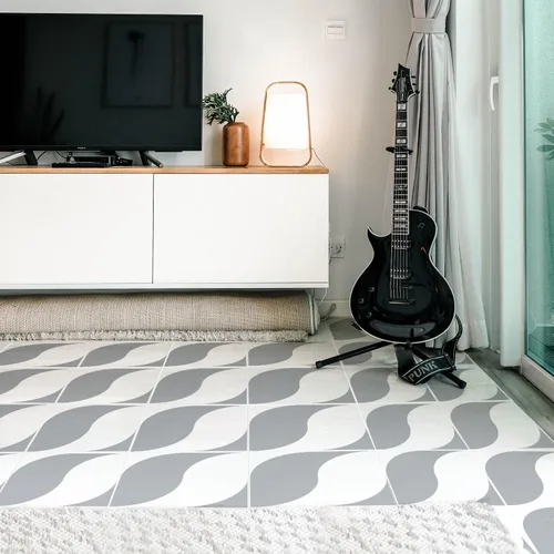 Miniatura 3 de Plantillas de pared para pintar con patrón grande de 12 x 12 pulgadas, plantillas de suelo grandes reutilizables, plantillas de azulejos simples NS10