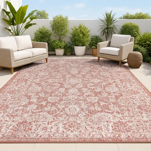 Miniatura 28 de JONATHAN Y Alfombra de pasillo floral tejida para interiores y exteriores 2X8, color crema/verde, tela bohemio texturizada para el patio trasero