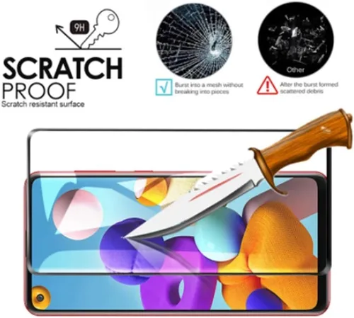 Miniatura 5 de Protector de pantalla de cobertura completa para Samsung Galaxy A21, 2 unidades, de alta transparencia de seda negra resistente a los arañazos