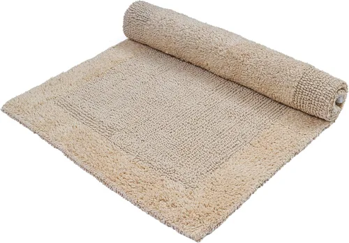 Miniatura 18 de Alfombra de baño de felpilla de algodón de 17 x 24 pulgadas, color beige, tapete de baño de felpa suave, ultra absorbente, de secado rápido, lavable