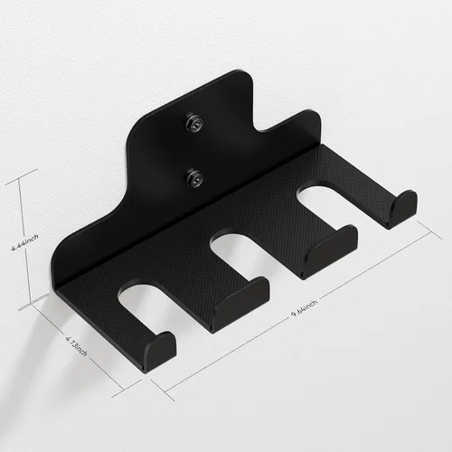Miniatura 4 de JNIHEEP Colgador de Barra Olímpica, Estante de Barra de Gimnasio para Garaje, Estante de Montaje Vertical para Barras, Recubierto en Polvo Negro