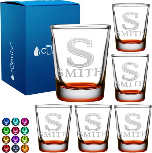 Miniatura 49 de Juego de 2 vasos de chupito personalizados para hombre, fondo azul, 2 onzas, grabados, regalo personalizado para cumpleaños, bodas, día del padre