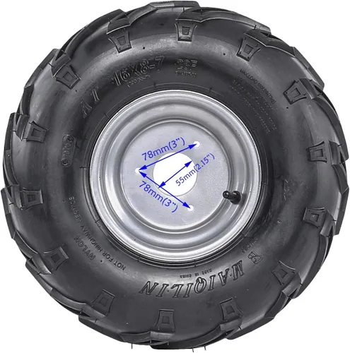 Miniatura 2 de TDPRO Neumáticos ATV 16X8-7 sin cámara para Go Kart UTV Quad Bike Buggy