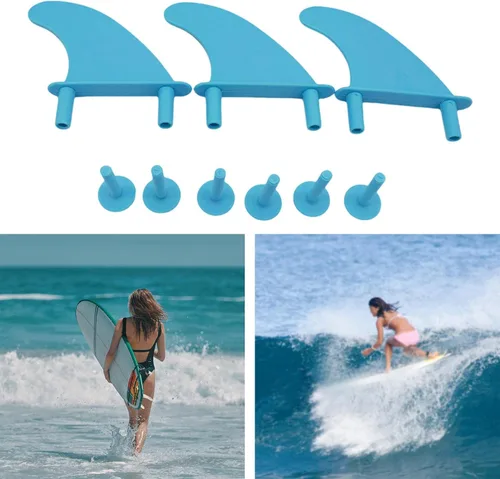 Miniatura 2 de 3 aletas suaves para tabla de surf, tornillos de aleta de surf, piezas de tabla de surf de espuma, aletas de empuje para tabla de crucero, surf