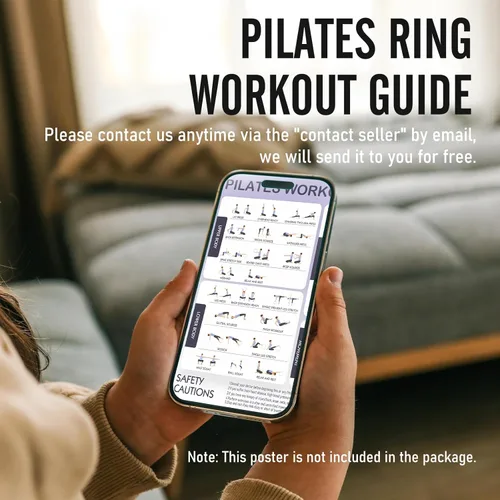 Miniatura 7 de JKSHMYT Anillo de pilates para mujer, equipo de pilates – 14.5 pulgadas ejercicio mágico en casa, Better me Pilates Essentials Starter Set