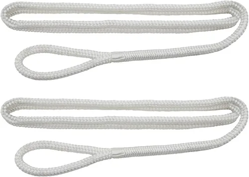 Miniatura 12 de Extreme Max 3006.2168 BoatTector Premium Línea de Guardabarros de Nailon de Doble Trenza Paquete de Valor de 2 - 3/8" x 6', Negro