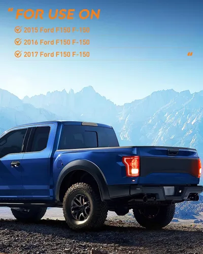 Miniatura 8 de Nilight Conjunto de luz trasera compatible con Ford F150 F-150 2015 2016 2017 de repuesto de lámpara trasera estilo OE con bombillas y arnés lado