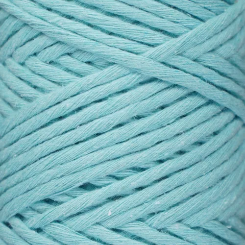 Miniatura 4 de Makromecity, Cordón de macramé de un solo hilo de 1/8 pulgada x 100 yardas (300 pies) Cordón de algodón menta de 3 mm de un solo hilo para arte