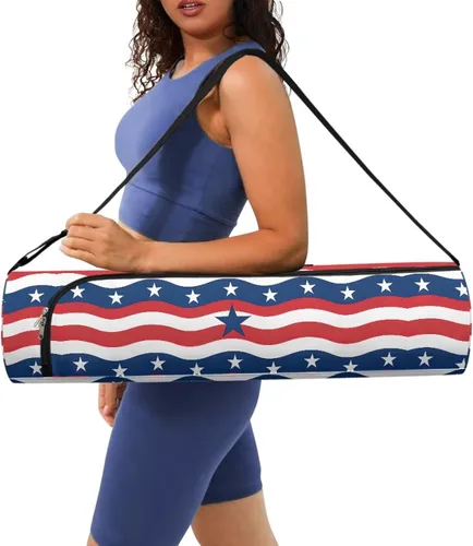 Miniatura 4 de Bolsa para esterilla de yoga para mujeres y hombres, con cremallera completa, bolsa de transporte para esterilla de yoga para clase de entrenamiento
