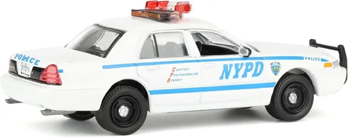 Miniatura 3 de 2011 Ford Crown Victoria Police Departamento de Policía de Nueva York (NYPD) con número de escuadrón de NYPD hoja de calcomanías Hobby Exclusivo