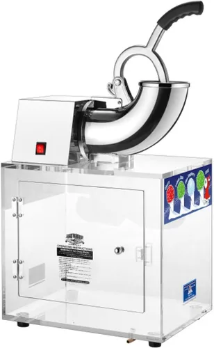 Miniatura 7 de Máquina de conos de nieve Polar Blast - Fabricante de hielo triturado acrílico, tritura hasta 500 libras de hielo por hora para fiestas, eventos