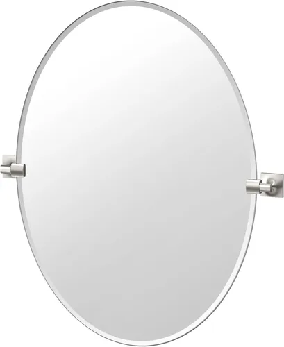 Miniatura 13 de Gatco Latitude II Espejo rectangular, Metal, 24 pulgadas