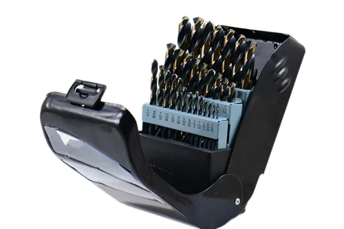 Miniatura 3 de Shars 1/16-1/2" por 64ths M35 Juego de brocas Jobber con acabado de paja de cobalto (29 piezas) 404-2260C P