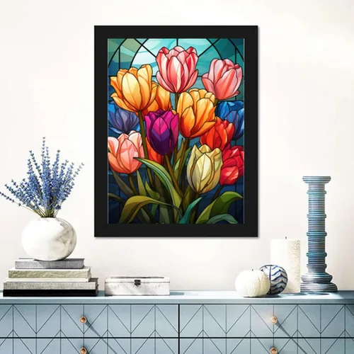Miniatura 2 de GemZono Kits de Pintura de Diamantes para Adultos, Kits de Pintura de Diamantes, Kits de Arte de Diamantes de Flores 5D para Adultos Principiantes