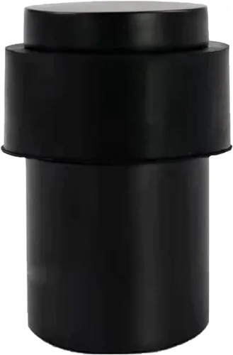 Miniatura 14 de KHTUMEWARE Paquete de 6 topes de puerta de piso de 1-1/2 pulgadas, tope de puerta negro mate, protector de pared para puerta comercial, cuña