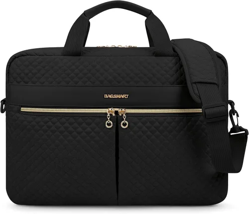 Miniatura 9 de BAGSMART - Bolsa para laptop, maletín de 15.6/17.3 pulgadas para mujer, funda grande para laptop, bolsa de computadora, oficina, viajes, negocios