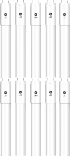 GE 35793 - Tubo LED GE 35793, 48 pulgadas, 15 vatios, T8 mediano (G13) 4000K tipo A, reemplazo fluorescente fácil de instalar Plug and Play