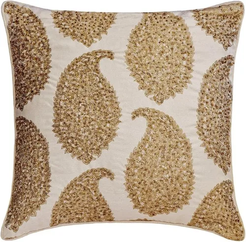 Miniatura 24 de The HomeCentric Funda de almohada color crema para sofá, funda de almohada moderna de 12 x 12 pulgadas, funda de almohada cuadrada de satén, funda