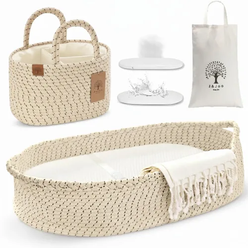 Miniatura 11 de Cesta cambiador de bebé incluye pañalera, suave e impermeable, de doble cubierta, portátil, cambiador para tocador y cambiador, regalo para baby