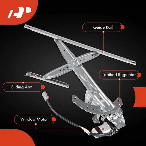 Miniatura 6 de A-Premium Elevalunas eléctrico con motor de repuesto para Honda Civic 1996-2000 Hatchback Coupé delantero izquierdo lado del conductor