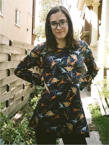 Miniatura 3 de LaVieLente Fashion Blusa tipo túnica para mujer, con patrón estampado, casual, suave, de manga larga, holgada, con dobladillo alto