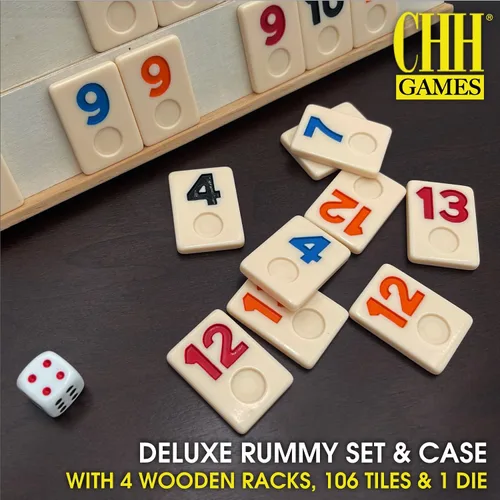 Miniatura 2 de Rummy de lujo con los estantes de madera en la caja