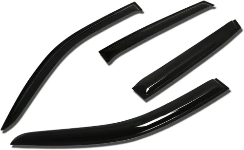 Miniatura 22 de Visor protector deflector de lluvia autoadhesivo para vidrio para Hyunday Sonata NF, 4 unidades, uno por puerta
